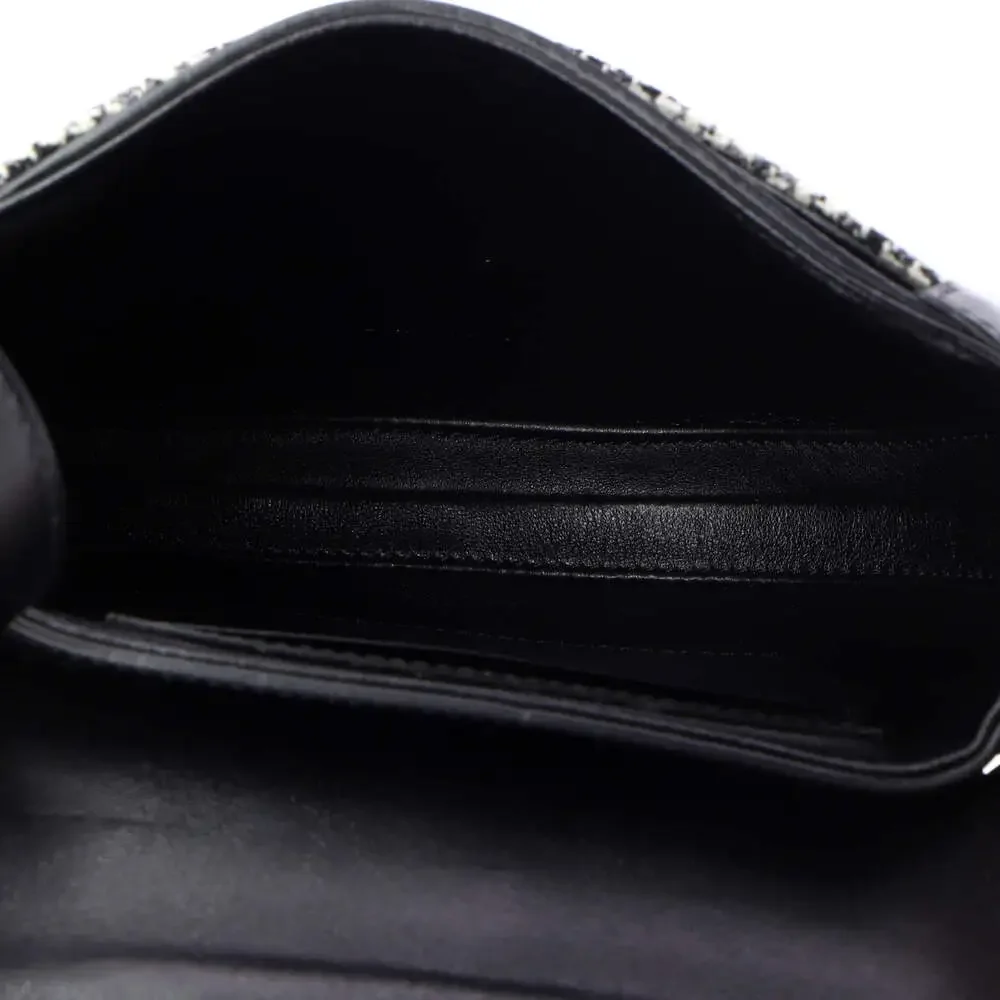 Celine Besace 16 Bag Tweed And Leather #211525C18B - Picture 5 of 6